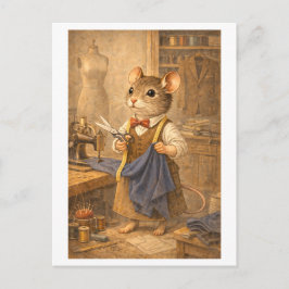 Career Mouse as Tailor Vykort