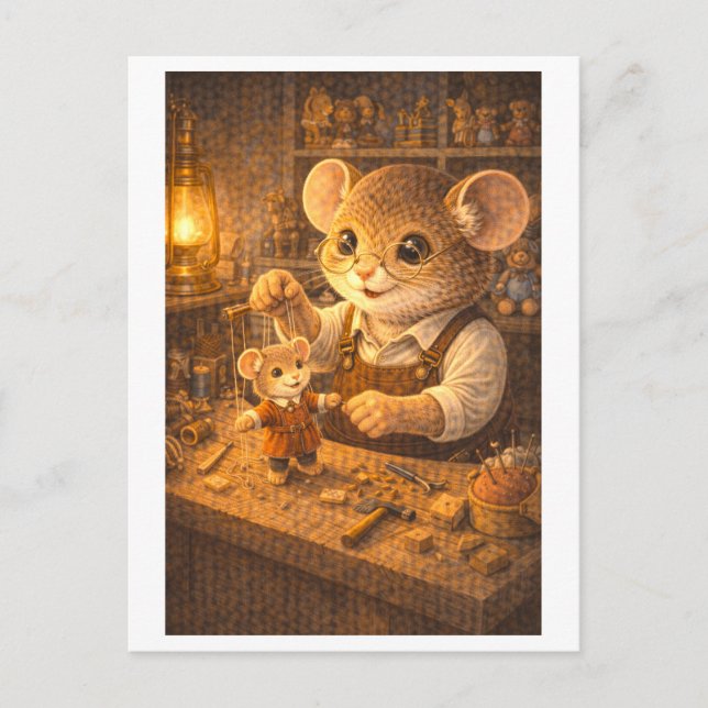 Career Mouse as Toy Maker Vykort (Framsida)