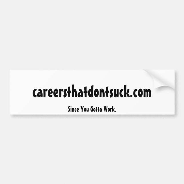 careersthatdontsuck.com, sedan du fick fungera bildekal (Framsidan)
