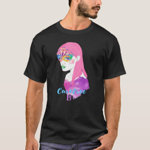 Carefree Life Roligt Colorful Retro Carefree T Shirt