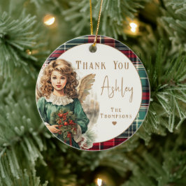 Caregiver Elegant Angel Julgransprydnad Keramik