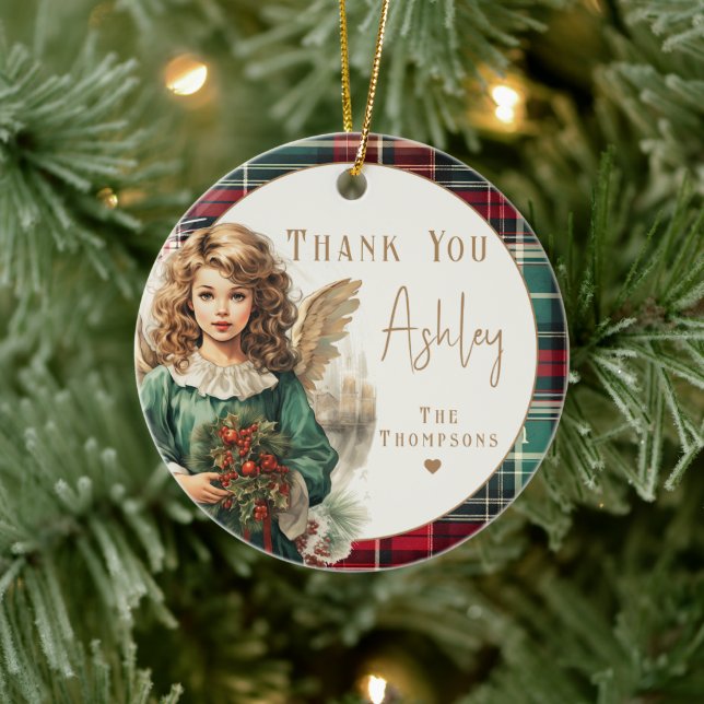 Caregiver Elegant Angel Julgransprydnad Keramik (Träd)