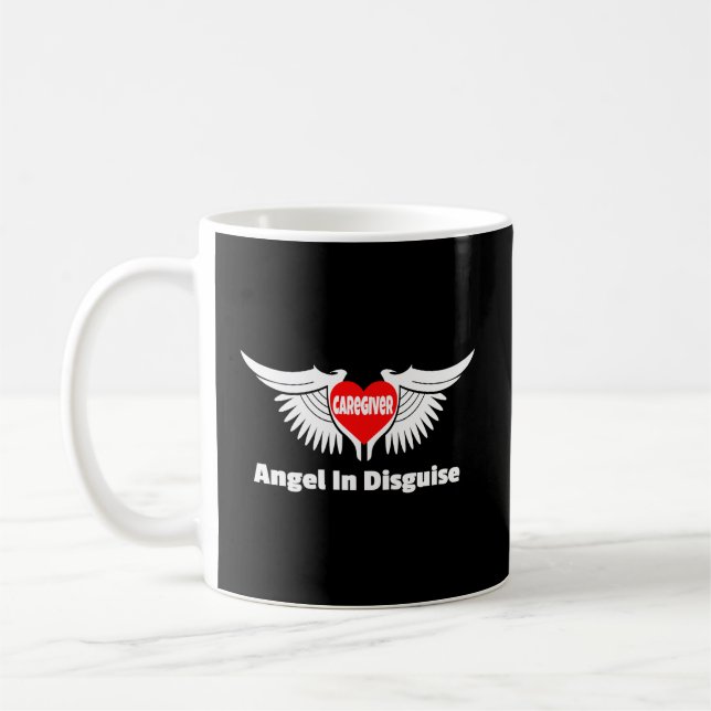Caregiver Gift Caretaker Nurse Angel Patient Lovin Kaffemugg (Vänster)