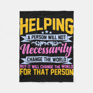 Caregiver Helping Person Healthcare Worker Nurse C Fleecefilt