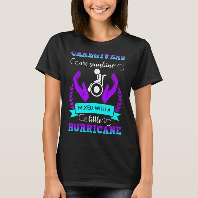 Caregiver Sunshine Nurse Assistant Practiker Ca T Shirt (Framsida)