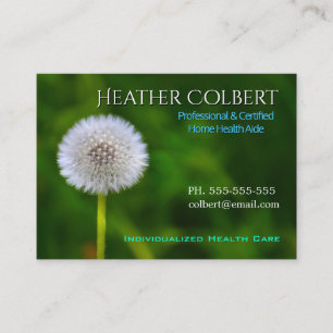 Caregiver Trusting Dandelion Helper Visitkort