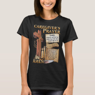 Caregivers Prayer Christian Kor Faith Hope Kärlek T Shirt