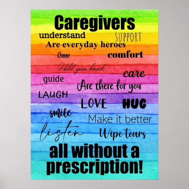 Caregivers Rainbow Poster (Framsidan)