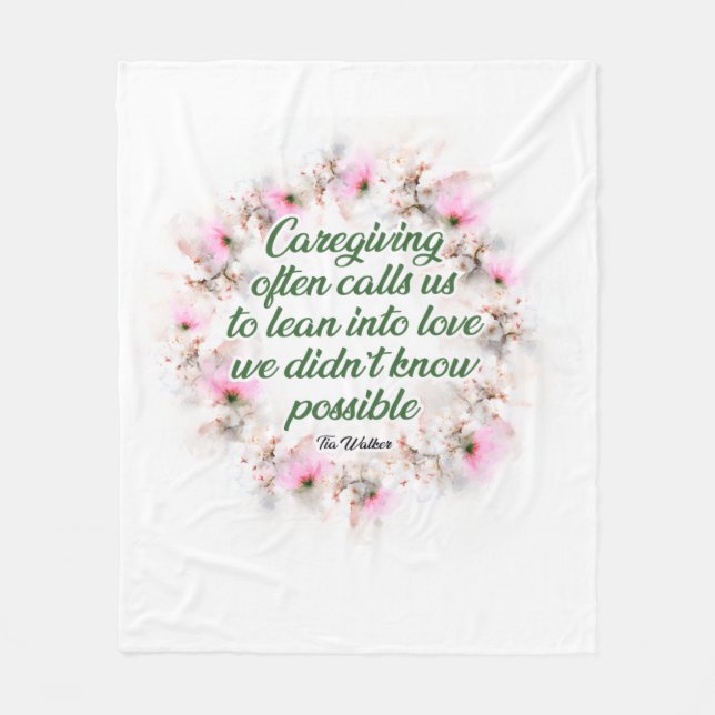 Caregiving appreciation blanket fleecefilt (Framsidan)