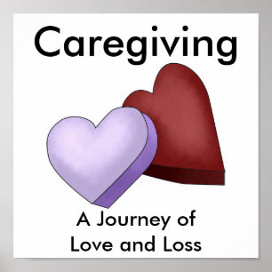 Caregiving en resa av kärlek och förlust poster