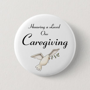 Caregiving som hedrar älskad knapp
