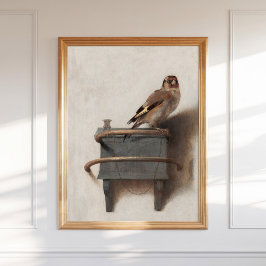 Carel Fabritius Goldfinch Art Print Dutch Guld Poster