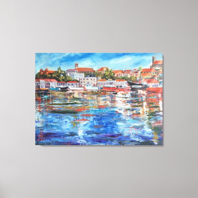 Carenage of St. George's, Grenada Canvastryck (Framsida)