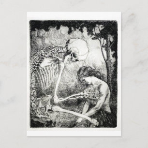 Caress of Death postcard Vykort