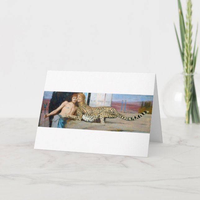 Caresses, Fernand Khnopff Kort (Framsida)