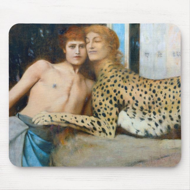 Caresses, Fernand Khnopff Musmatta (Framsidan)