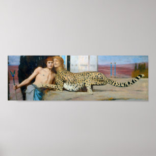 Caresses, Fernand Khnopff Poster