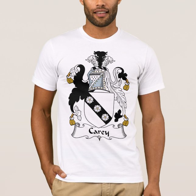 Carey familjvapensköld tee shirt (Framsida)