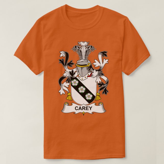 Carey Jackar Arm Family Crest T Shirt (Design framsida)