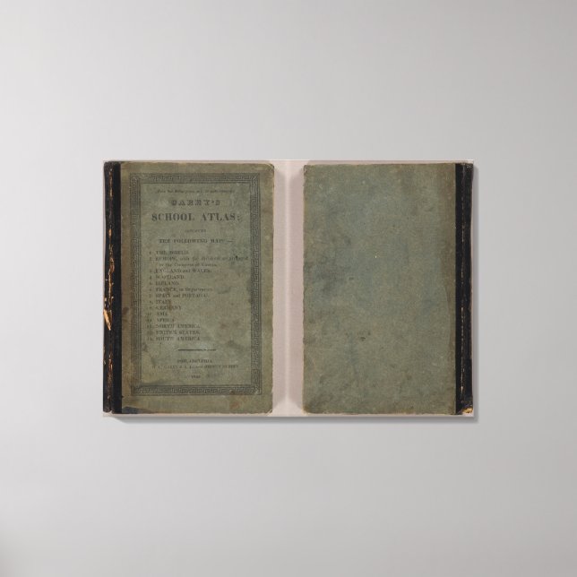 Careys skolatlas canvastryck (Framsida)