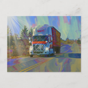 Cargo Lastbil Big Rig Truckers-gåvor Vykort