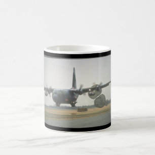 cargo_Military flygplan för C-130 Hercules LAPES Kaffemugg