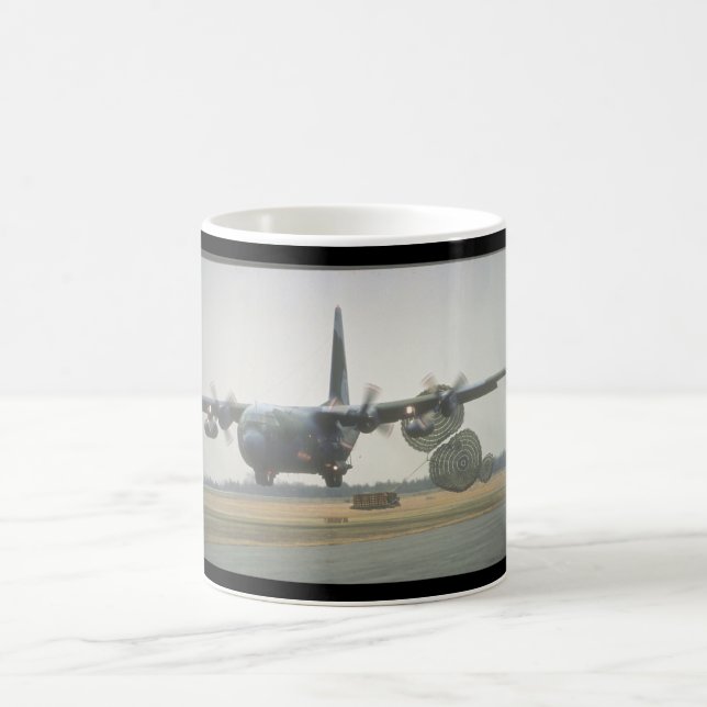 cargo_Military flygplan för C-130 Hercules LAPES Kaffemugg (Center)