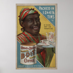 Carhart & Brother firade rostat kaffe Poster