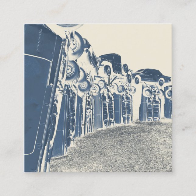 Carhenge Fyrkantigt Visitkort (Framsida)