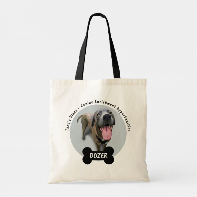 CARI - DOZER CANVAS TOTE BAG TYGKASSE (Baksida)