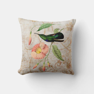 Carib Hummingbird Vintage Grunge Dekorativ kudde