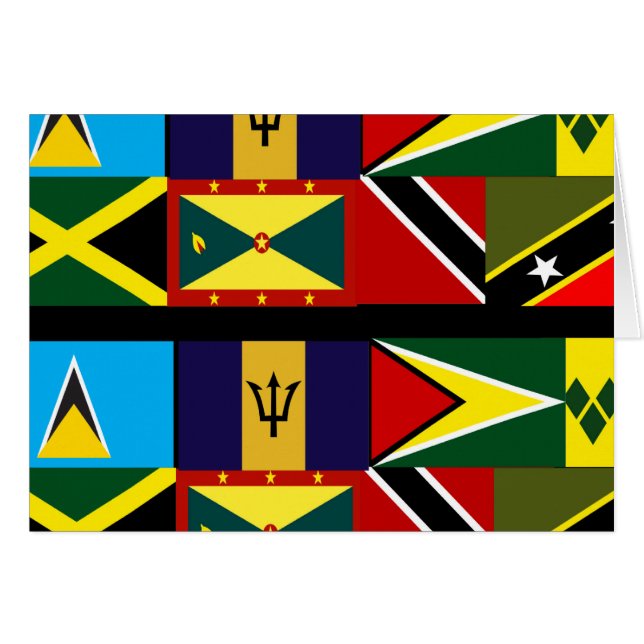 Caribana-gratulationskort Hälsningskort (Framsidan Horizontal)