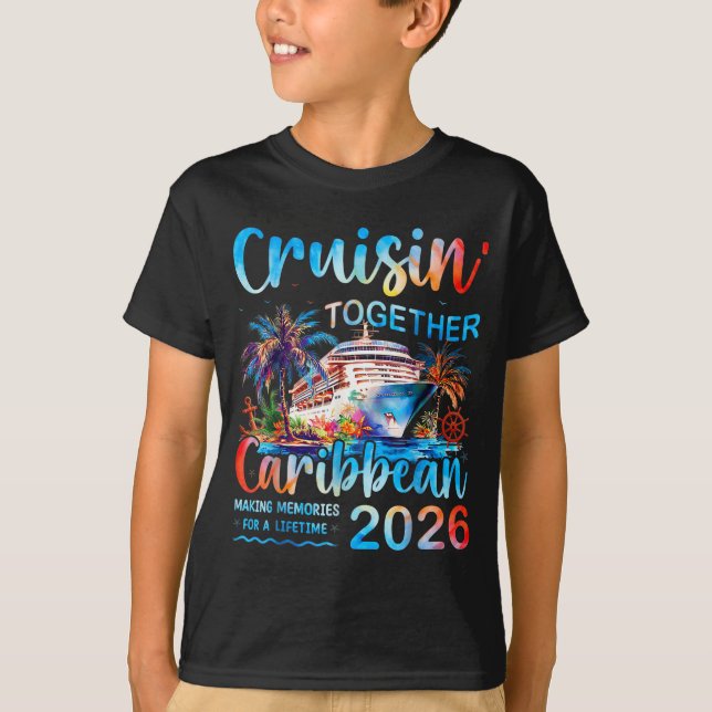 Caribbean Cruise 2026 Family Vacation Cruisin’ Tog T Shirt (Framsida)