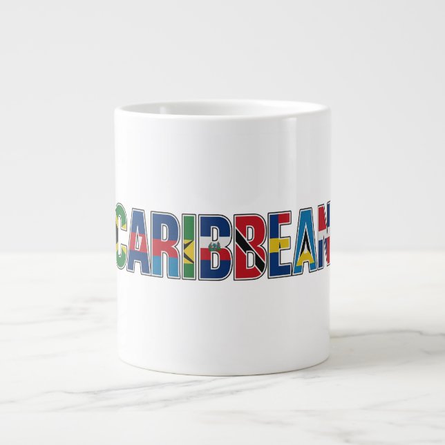 Caribbean Flags Jumbo Mugg (Framsidan)