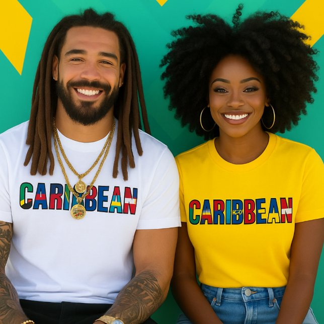 Caribbean Flags T Shirt (Skapare uppladdad)
