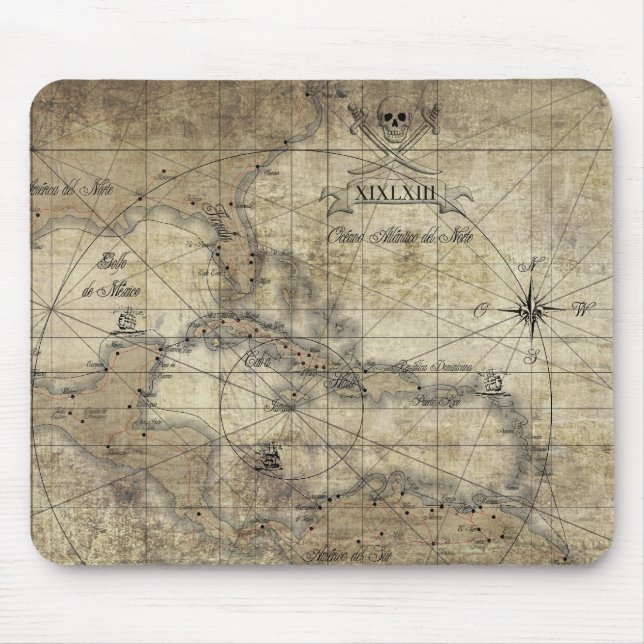 Caribbean - old map musmatta (Framsidan)