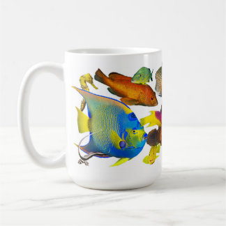 Caribbean Reef Fish menagerie in colorful detail. Kaffemugg