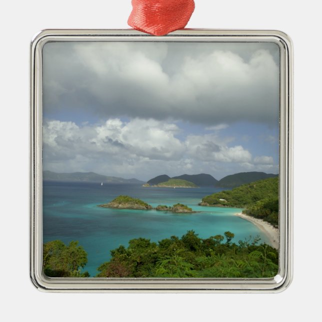 Caribbean, U.S. Virgin Islands, St. John, Trunk 3 Julgransprydnad Metall (Framsidan)