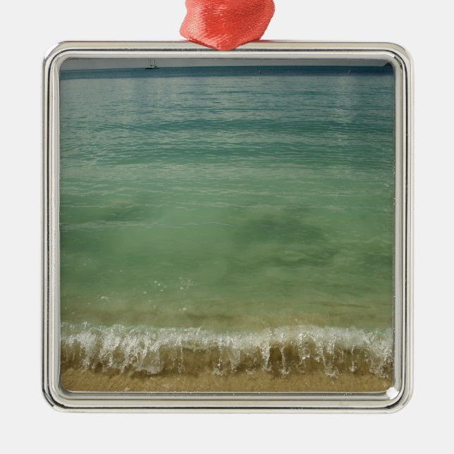 Caribbean, U.S. Virgin Islands, St.Thomas, 4 Julgransprydnad Metall (Framsidan)