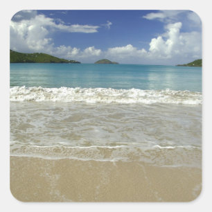 Caribbean, U.S. Virgin Islands, St.Thomas, 6 Fyrkantigt Klistermärke