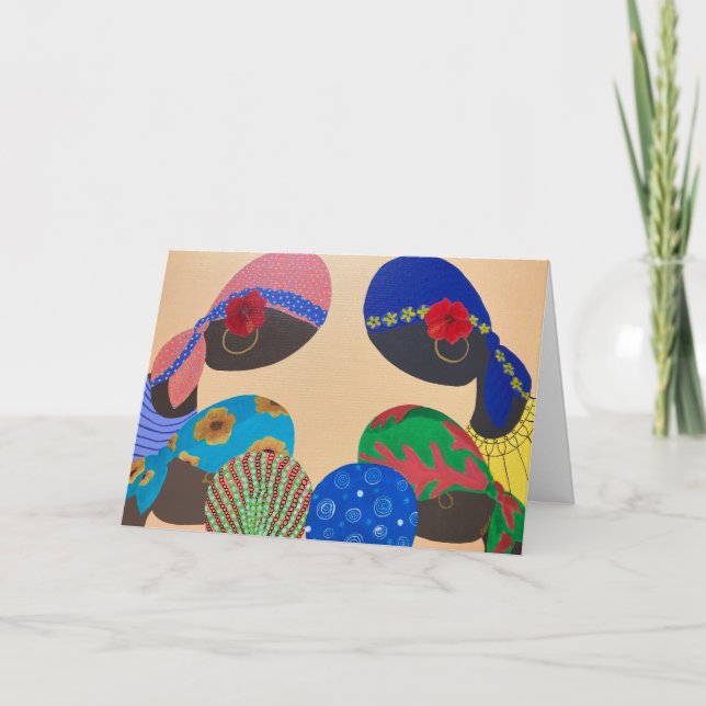 Caribbean Women All occasion Card Tack Kort (Framsida)