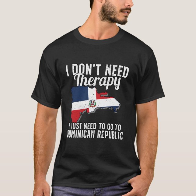 Caribean Flag I Dominican Republic Flag I Dominica T Shirt (Framsida)