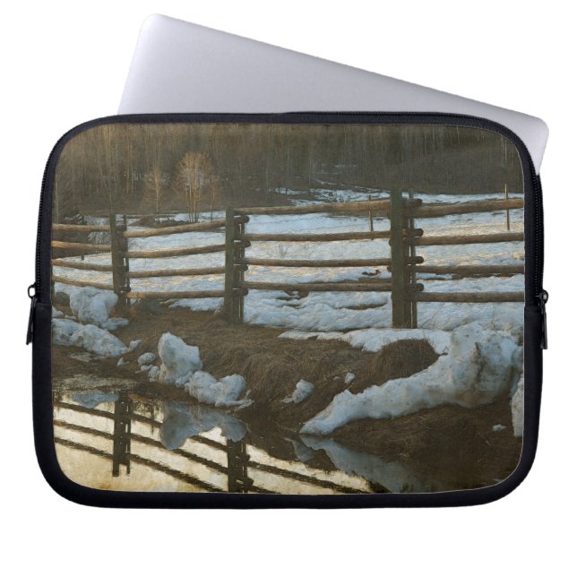 Cariboo Nature liggande Mousemat Design Laptop Fodral (Framsidan)
