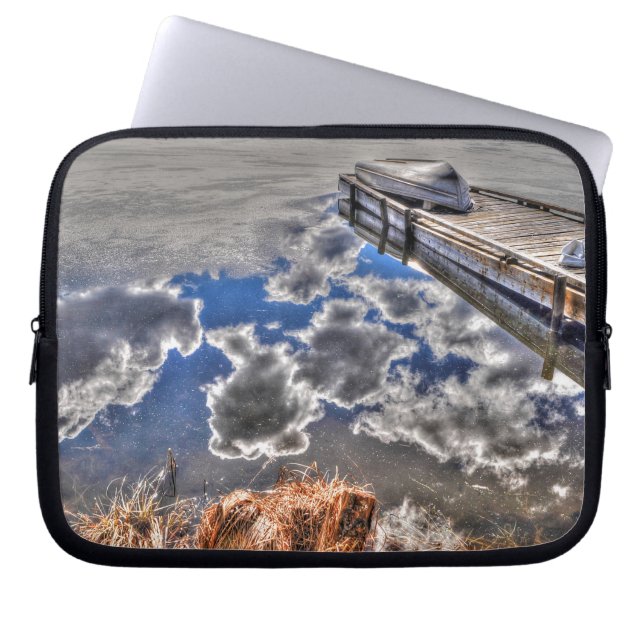 Cariboo Nature liggande Mousemat Design Laptop Sleeve (Framsidan)