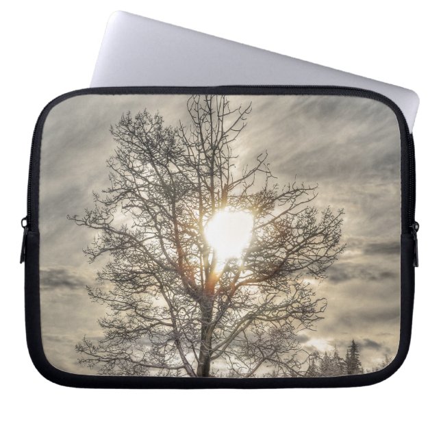 Cariboo Nature liggande Mousemat Design Laptop Sleeve (Framsidan)