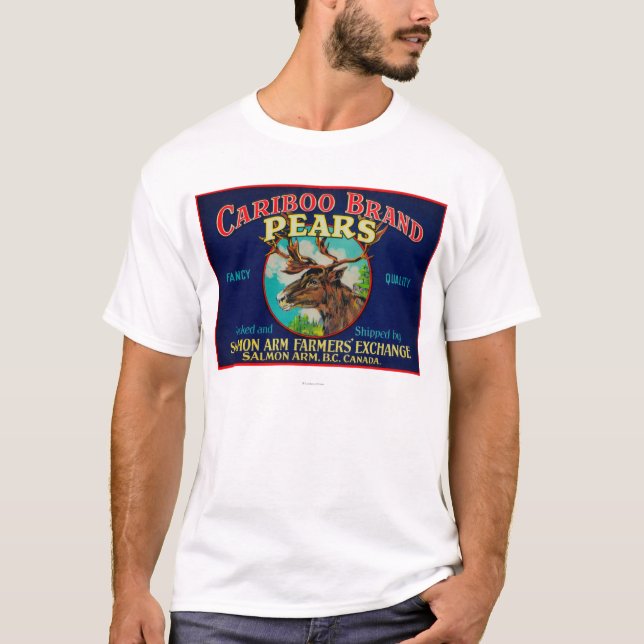 Cariboo Pear LabelCanada T Shirt (Framsida)