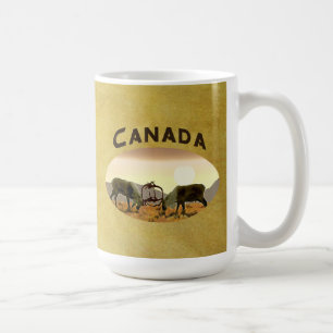 Caribou-duell - Kanada Kaffemugg