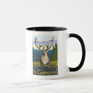 Caribou i vilda western Yellowstone, MT Mugg