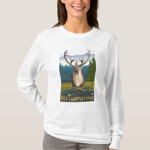 Caribou i vilda western Yellowstone, MT Tee Shirt