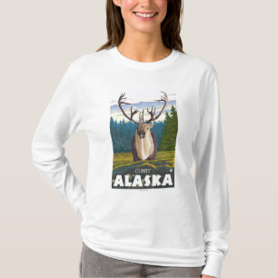 Caribou i vilden - curry, Alaska Tee